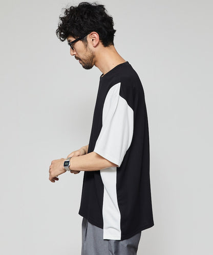 Firsthand UV protection Punch-on T-shirt 機能拼色短袖T恤