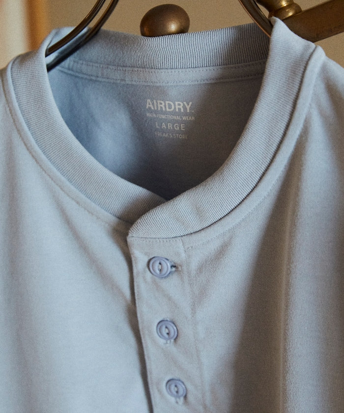 FREAK'S STORE AIRDRY 7.7 oz. big silhouette Henley neck T-shirt 亨利领 T恤