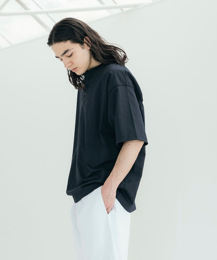 FREAK'S STORE AIRDRY 7.7 oz. big silhouette Henley neck T-shirt 亨利领 T恤