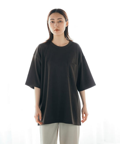 FREAK'S STORE AIRDRY pique knit crew neck pocket T-shirt 圓領口袋T恤