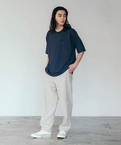 FREAK'S STORE AIRDRY pique knit crew neck pocket T-shirt 圓領口袋T恤