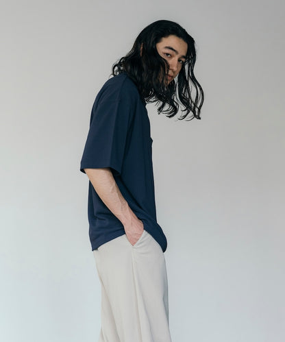 FREAK'S STORE AIRDRY pique knit crew neck pocket T-shirt 圓領口袋T恤