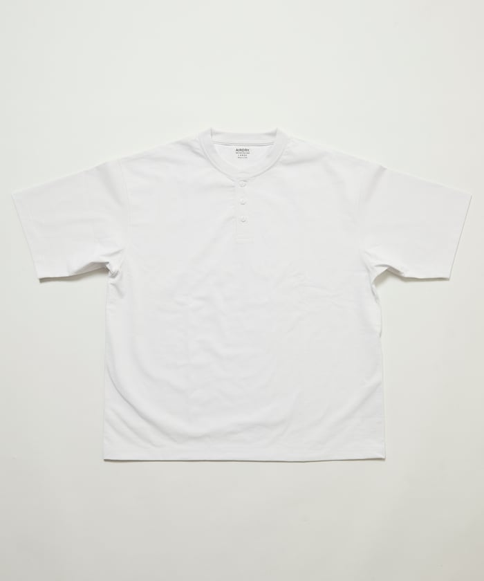 FREAK'S STORE AIRDRY 7.7 oz. big silhouette Henley neck T-shirt 亨利领 T恤