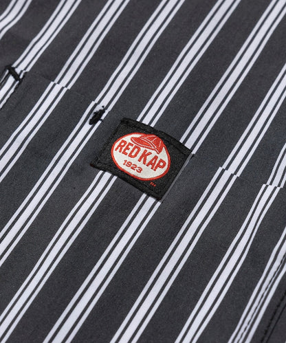 RED KAP relaxed fit half zip one point logo Short 半拉鍊口袋短袖襯衫
