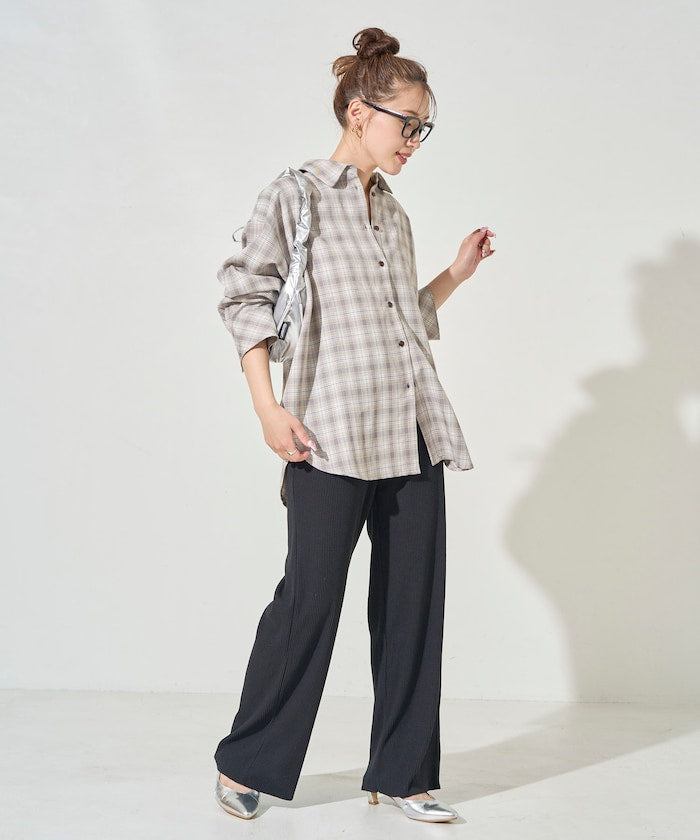 FREAK'S STORE 限定 寬鬆羅紋休閒長褲