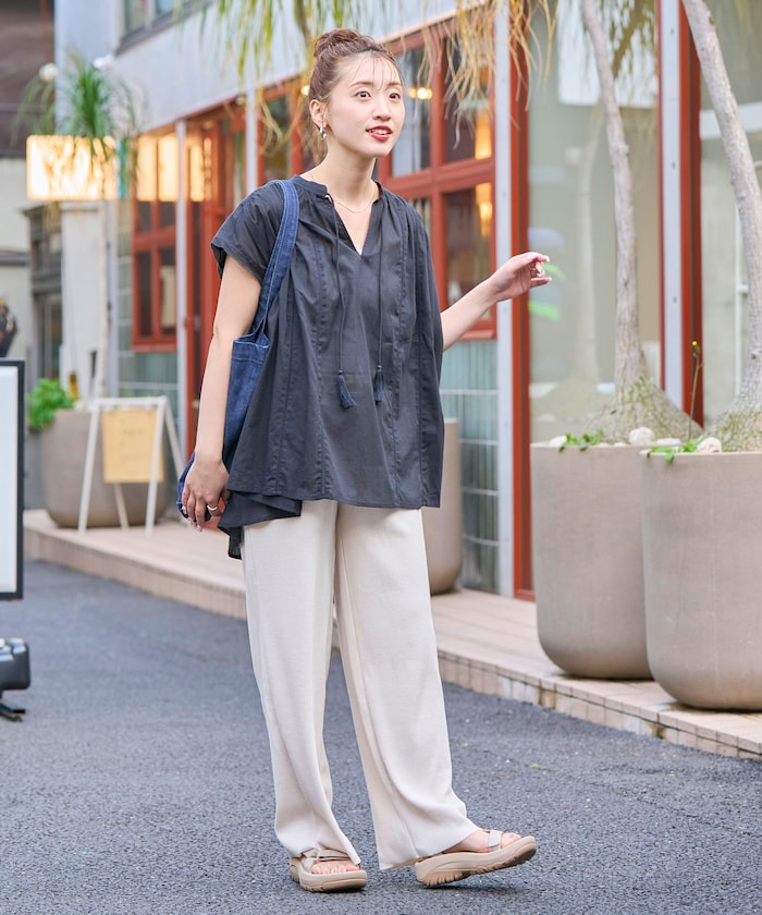 FREAK'S STORE 限定 寬鬆羅紋休閒長褲