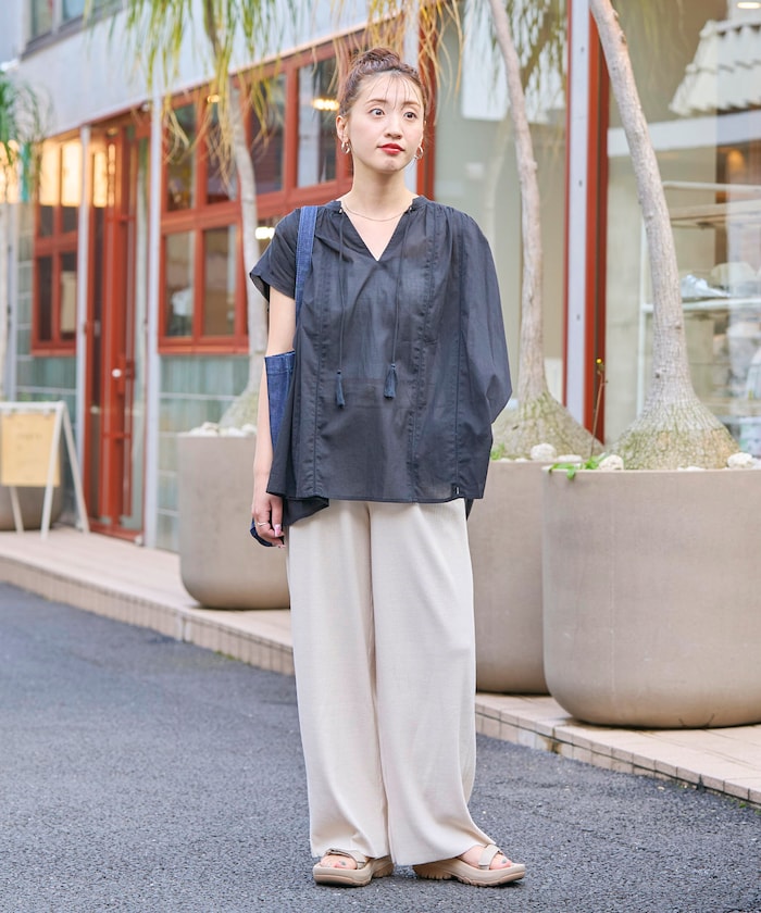 FREAK'S STORE 限定 寬鬆羅紋休閒長褲