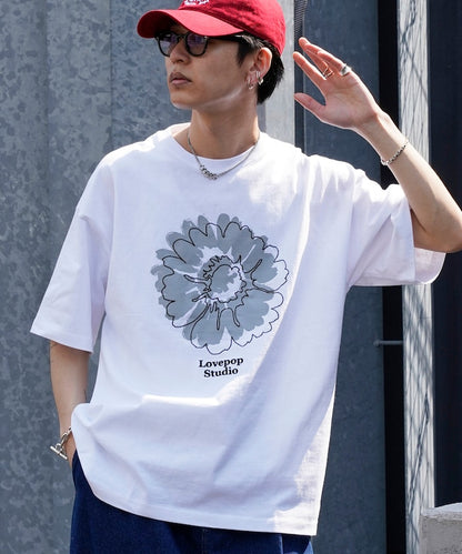 PUBLUX Lovepop studio Flower Embroidery Print Tee 印花短袖T恤