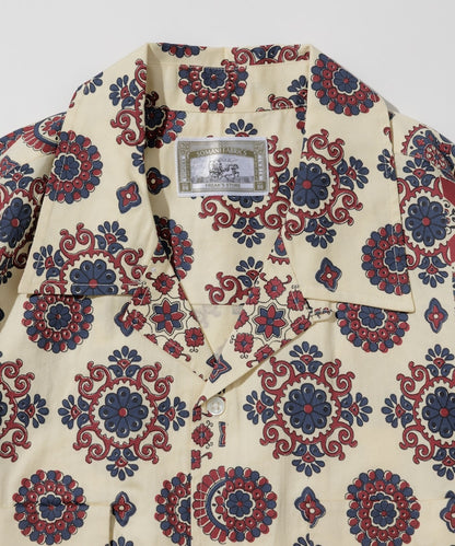 FREAK'S STORE Relaxed fit Batik print open collar shirt/ Small pattern 印花短袖襯衫