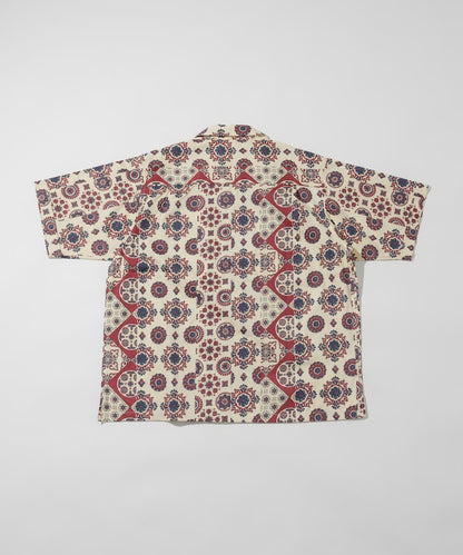 FREAK'S STORE Relaxed fit Batik print open collar shirt/ Small pattern 印花短袖襯衫