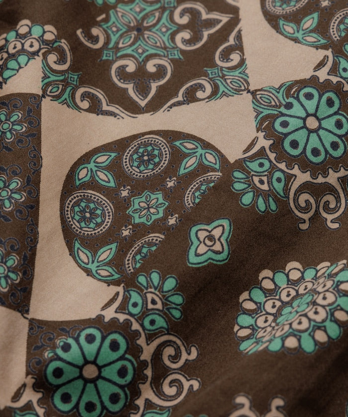 FREAK'S STORE Relaxed fit Batik print open collar shirt/ Small pattern 印花短袖襯衫