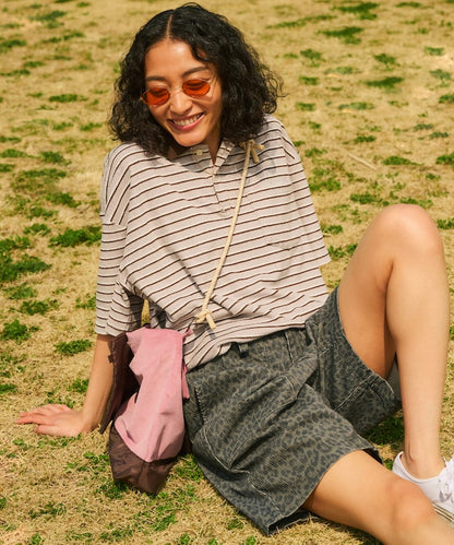FREAK'S STORE Beach & Festival  Multi-border pile polo shirt short sleeve 條紋短袖Polo衫