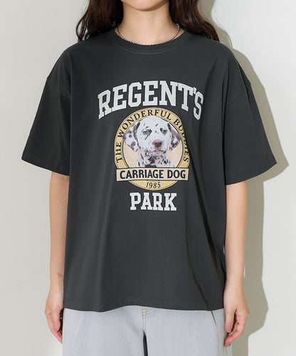 FREAK'S STORE Dog College T-shirt 復古狗夠圖案短袖T恤