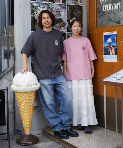 FREAK'S STORE x The Little BAKERY Tokyo logo embroidered Short sleeve T-shirt 印花刺繡短袖T恤