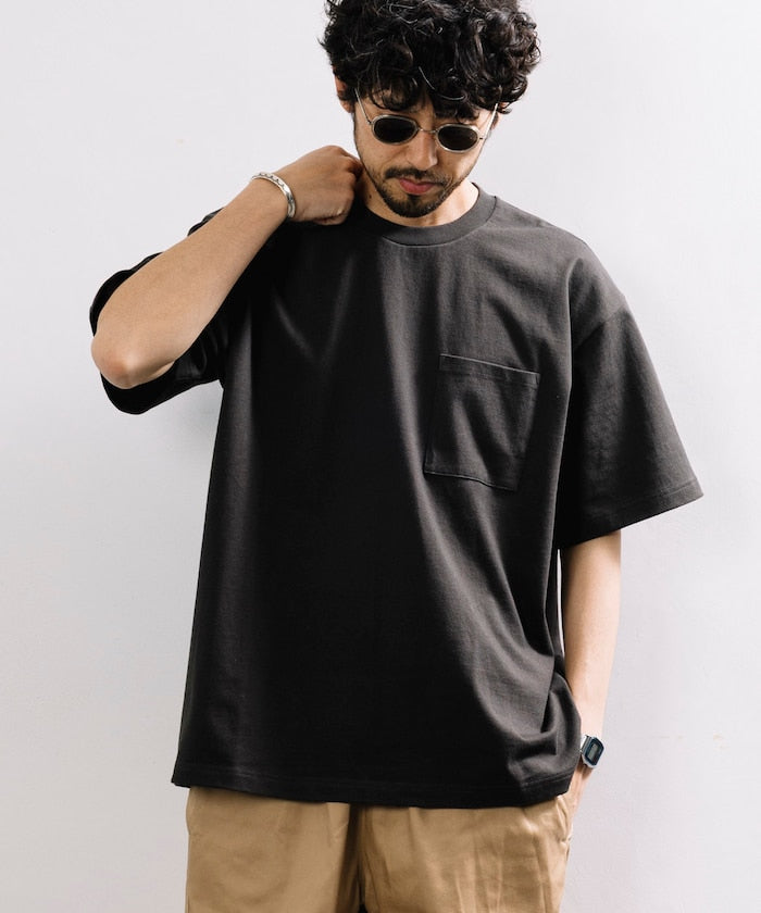 FREAK'S STORE 10.5 oz. HEAVY WEIGHT short sleeve crew neck pocket T-shirt 寬版口袋短袖T恤