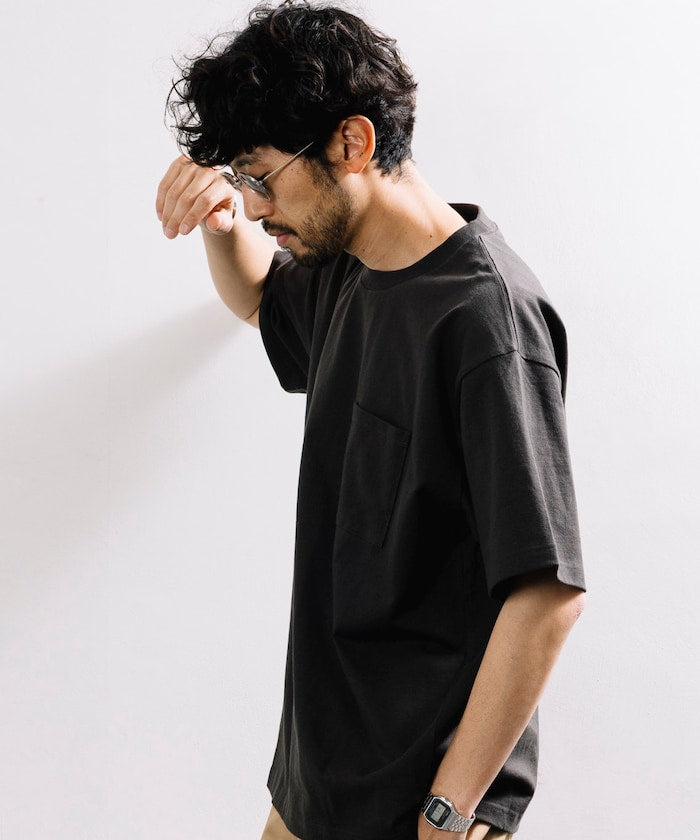 FREAK'S STORE 10.5 oz. HEAVY WEIGHT short sleeve crew neck pocket T-shirt 寬版口袋短袖T恤