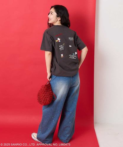FREAK'S STORE X SANRIO HELLO KITTY 刺繡圖案短袖T恤