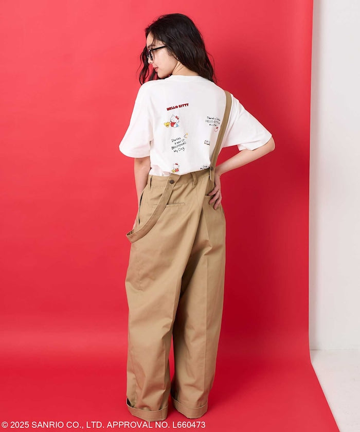 FREAK'S STORE X SANRIO HELLO KITTY 刺繡圖案短袖T恤