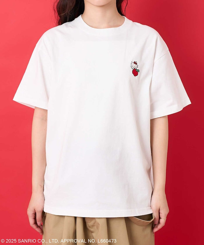 FREAK'S STORE X SANRIO HELLO KITTY 刺繡圖案短袖T恤