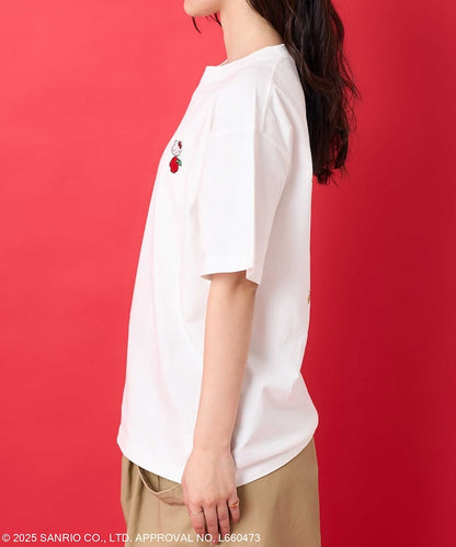 FREAK'S STORE X SANRIO HELLO KITTY 刺繡圖案短袖T恤