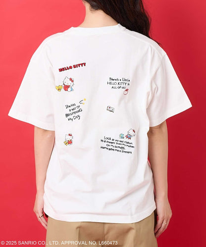 FREAK'S STORE X SANRIO HELLO KITTY 刺繡圖案短袖T恤