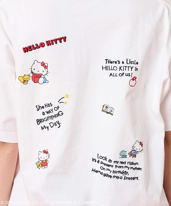 FREAK'S STORE X SANRIO HELLO KITTY 刺繡圖案短袖T恤