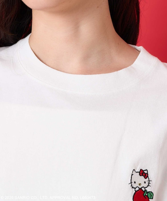 FREAK'S STORE X SANRIO HELLO KITTY 刺繡圖案短袖T恤