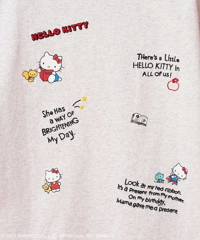 FREAK'S STORE X SANRIO HELLO KITTY 刺繡圖案短袖T恤