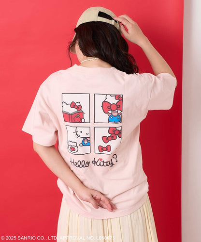 FREAK'S STORE X SANRIO HELLO KITTY 限定 背面四格印花短袖T恤