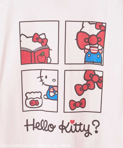 FREAK'S STORE X SANRIO HELLO KITTY 限定 背面四格印花短袖T恤