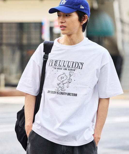 FREAK'S STORE GELLLION Relaxed Fit Crew Neck Printed T-Shirt / BACTERIA 印花短袖T恤