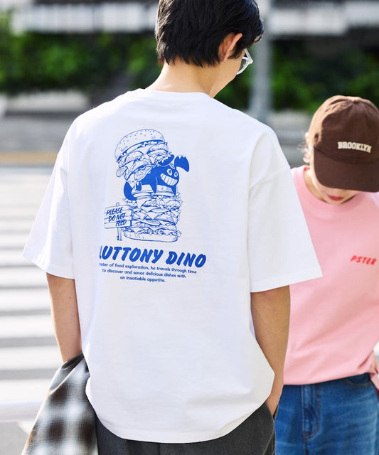 FREAK'S STORE PSTER Puster Relaxed Fit Back Print Crew Neck T-Shirt / Burger 印花短袖T恤