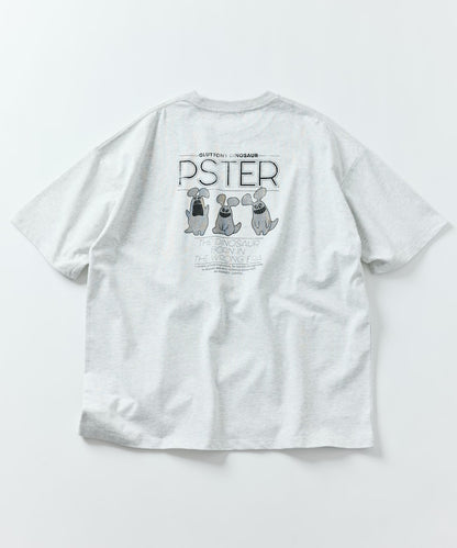 FREAK'S STORE PSTER Puster Relaxed Fit Back Print Crew Neck T-Shirt / THREE PSTER 印花短袖T恤