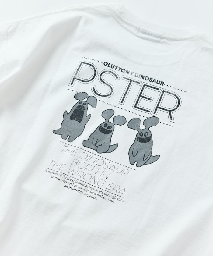 FREAK'S STORE PSTER Puster Relaxed Fit Back Print Crew Neck T-Shirt / THREE PSTER 印花短袖T恤