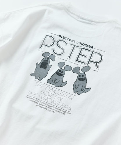 FREAK'S STORE PSTER Puster Relaxed Fit Back Print Crew Neck T-Shirt / THREE PSTER 印花短袖T恤