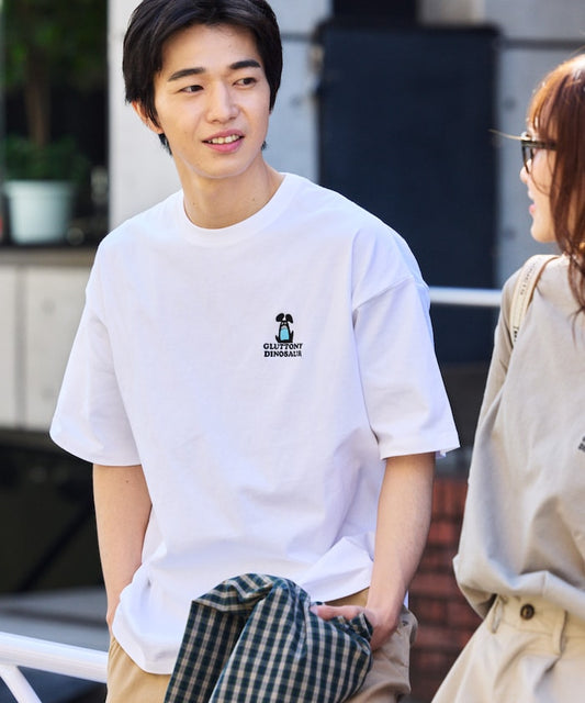 FREAK'S STORE PSTER Puster Relaxed Fit Back Print Crew Neck T-Shirt / PSTER OP 刺繡圖案短袖T恤