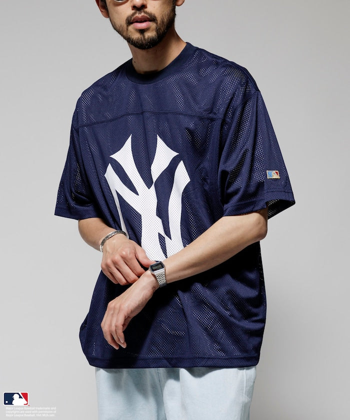 FREAK'S STORE MLB Major League Baseball Mesh Crew Neck T-Shirt 透氣短袖T恤