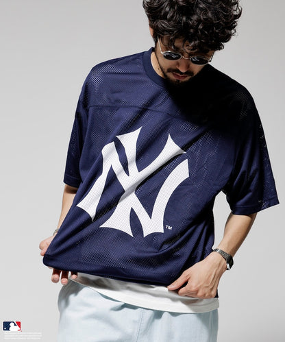 FREAK'S STORE MLB Major League Baseball Mesh Crew Neck T-Shirt 透氣短袖T恤