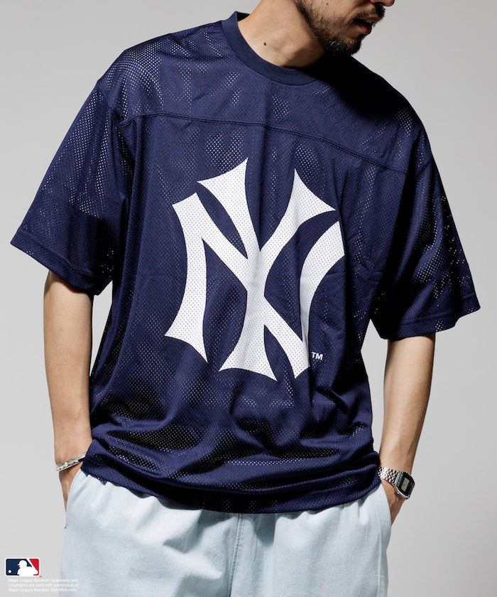 FREAK'S STORE MLB Major League Baseball Mesh Crew Neck T-Shirt 透氣短袖T恤