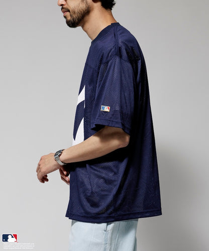 FREAK'S STORE MLB Major League Baseball Mesh Crew Neck T-Shirt 透氣短袖T恤