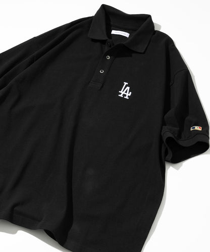 FREAK'S STORE MLB Major League Baseball One Point Logo Polo Shirt 刺繡短袖Polo衫