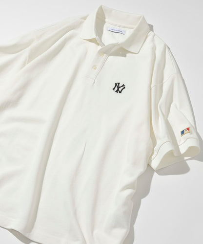FREAK'S STORE MLB Major League Baseball One Point Logo Polo Shirt 刺繡短袖Polo衫