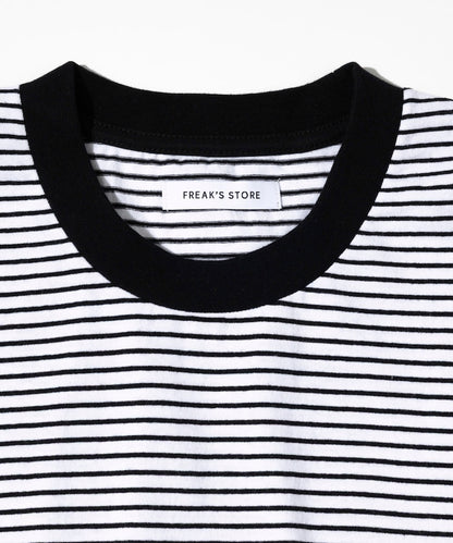 FREAK'S STORE MLB Major League Baseball Pin Border T-Shirt 短袖條紋T恤