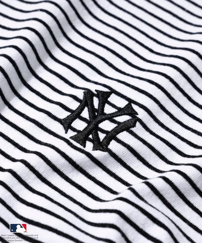 FREAK'S STORE MLB Major League Baseball Pin Border T-Shirt 短袖條紋T恤