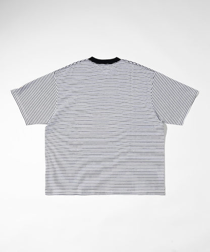 FREAK'S STORE MLB Major League Baseball Pin Border T-Shirt 短袖條紋T恤