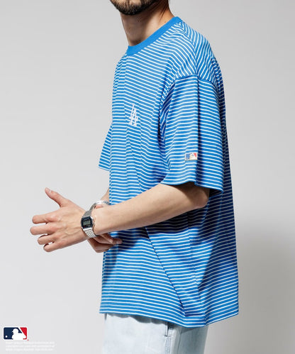 FREAK'S STORE MLB Major League Baseball Pin Border T-Shirt 短袖條紋T恤