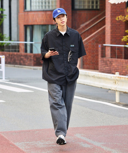 FREAK'S STORE Big silhouette multi-pocket design S/S shirt 多口袋設計短袖襯衫