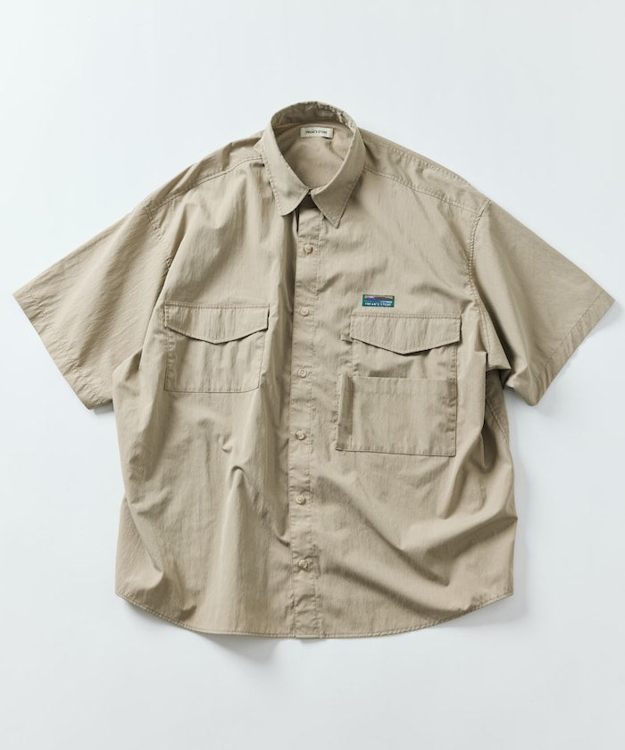 FREAK'S STORE Big silhouette multi-pocket design S/S shirt 多口袋設計短袖襯衫