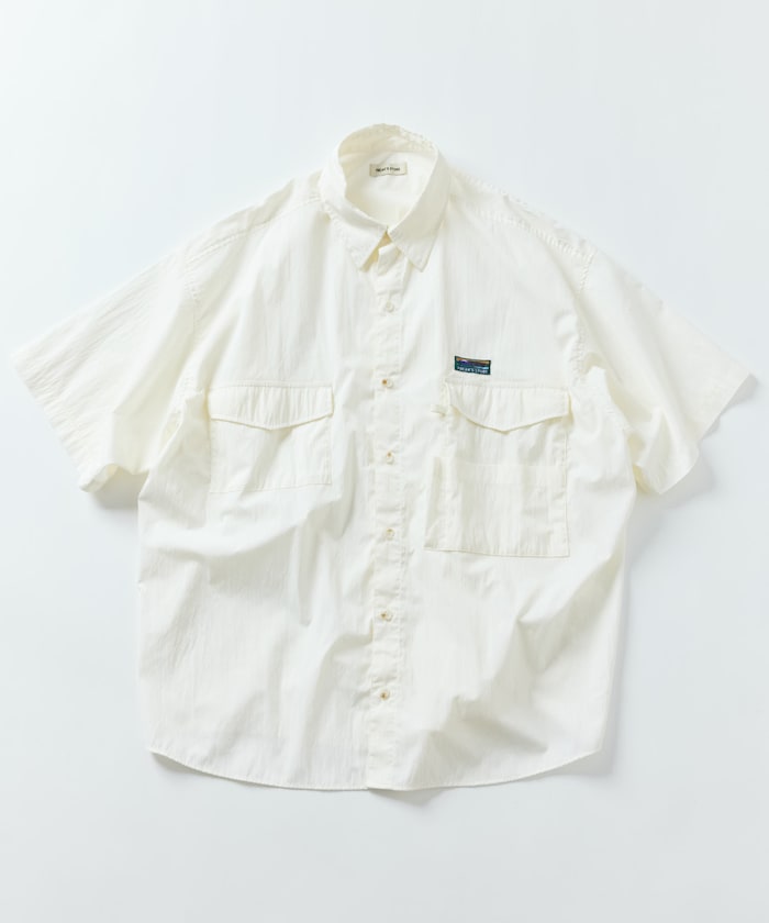 FREAK'S STORE Big silhouette multi-pocket design S/S shirt 多口袋設計短袖襯衫