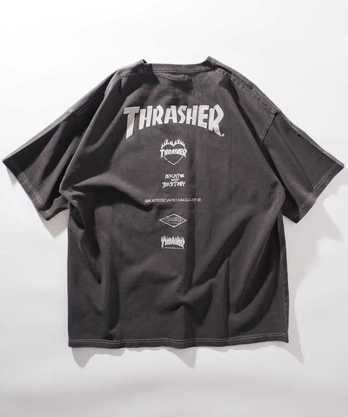 PUBLUX x THRASHER LOGO TEE 限定印花短袖T恤
